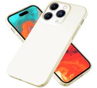 NALIA Ultra-Fine Étui Rigide Compatible avec iPhone 15 Pro Coque, Ultra-Mince Soyeux-Mat Anti-Dérapant Élancé 0,5mm Extra-Léger, Ultra-Slim Housse de Protection Anti-Empreintes, Couleur:Creme Beige