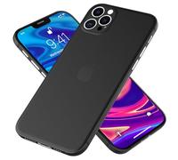 NALIA Ultra Fine Housse Compatible avec iPhone 12 Pro Coque, Mince Léger Rigide Etui Protection Mat Couverture Slim Case Cover, Telephone Portable Bumper Protege Hardcover, Couleur:Noir