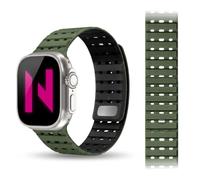 NALIA Volt Bracelet Magnétique pour Apple Watch Bracelet 49mm - Fermeture | Fermeture Magnétique Avec Boucle Ardillon, Matériau Premium En Silicone, Ajustement Idéal & Confort Optimal