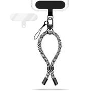 NALIA Wristy Dragonne Universelle Compatible avec Smartphone & Coques, Sangle de Poignet Réglable avec Mousqueton Métal et patch, Lien Antivol Téléphone Portable, Couleur:Vibes Zébrées