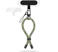 NALIA Wristy Dragonne Universelle Compatible avec Smartphone & Coques, Sangle de Poignet Réglable avec Mousqueton Métal et patch, Lien Antivol Téléphone Portable, Couleur:Jungle Dorée