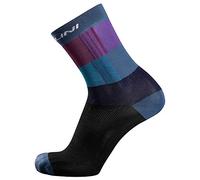 Nalini 03078701100C000.27 NEW LOGO Socks Unisex BLACK/LIGHT BLUE M