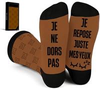 NALKEEZ Cadeau Homme-Chaussettes Humour Homme - Cadeau Noël- Anniversaire-Papa-Cadeau Homme Original Utile-Idée Cadeaux Homme 50 Ans Drôle-Cadeaux 60 Ans,70 Ans,80 Ans-Cadeau Personnalisé Rigolo 43/46