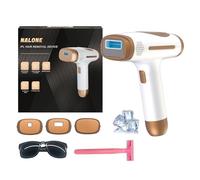 NALONE Épilateur Lumière Pulsée avec Fonction de Refroidissement, 4-en-1 IPL Épilateur Laser sans Douleur, Épilateur à Lumière Pulsée pour Visage, Aisselles, Jambes, Bikini - Hommes et Femmes