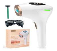 NALONE IPL Épilateur Lumière Pulsée, Laser Lumière pulsée 999,900 Flashes, 1200NM Longueur d'onde, Indolore pour Le Corps Entier Épilateur Laser pour Hommes, Femmes, Corps, Ascelle, Gambe Sensibili