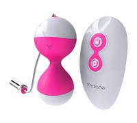 Nalone Miu Miu - boules de geisha connectées rechargeables - silicone rose