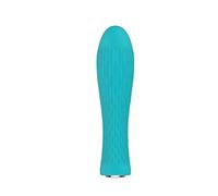 Soin Corps et visage Nalone Ian - Vibromasseur Ergonomique avec Nervures Stimulation du Point G & du Clitoris, 20 Modes de Vibrations en Silicone, Turquoise