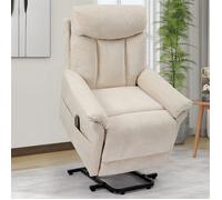 Nalookamic Fauteuil releveur électrique pour personne âgée,Fauteuil de Relaxation en Velours Côtelé Beige,Réglable avec