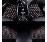 NALSA 4 Pièces Voiture Tapis De Sol pour Infiniti Q70 2013-2019, sur Mesure Moquettes Avant Arrière Tous Temps Cuir Moquette Protection AntidéRapant Intérieur Accessoires,D/Black-Red