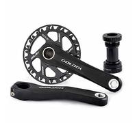 NaLsa Manivelle VTT en Alliage D'aluminium,GOLDIX-RD 110/127/140mm/150/155/160mm Manivelle De Vélo De Route pour Vélo De Route Vélo De Montagne (Color : 32t, Size : 127mm)