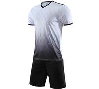 NALsa Survêtement ensemble hommes 3D imprimé revers à manches courtes été vêtements d'entraînement Badminton Tennis Golf Jogging Gym costumes