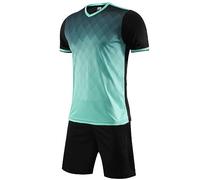 NALsa Survêtement ensemble hommes 3D imprimé revers à manches courtes été vêtements d'entraînement Badminton Tennis Golf Jogging Gym costumes