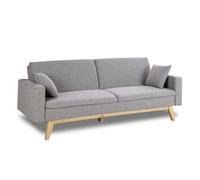 Nalui - Canapé-lit gris clair 3 places