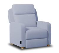 Nalui - Fauteuil Relax Salon Manuel (77x87x95cm) avec Repose-Pied et Structure Renforcée, Supporte jusqu'à 150kg. Fauteuil Inclinable 160º, Rembourré en Tissu | Bleu
