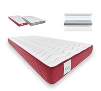 Nalui Matelas viscoélastique avec Hauteur : ± 15 cm, Mousse, 90 x 180 cm