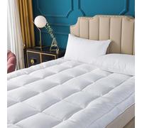 Naluka Surmatelas (Taille complète), Collection hôtelière Premium Alternative au Duvet matelassé en Microfibre, Housse de Matelas de 5,1 cm d'épaisseur