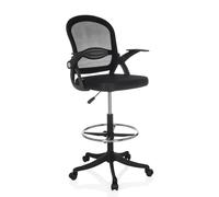 Naluro Work - Chaise de comptoir Noir