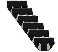 Nalwort Lot de 6 culottes de protection étanches en coton pour adolescentes, Multicolore 1, 8-10 ans