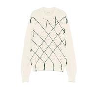 Namacheko - Pull Beige à Motif Diamant - Homme - Pulls - Beige - Taille: M