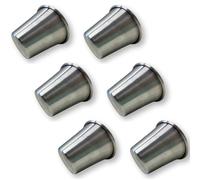 NAMAI - Moule a Baba au Rhum, Aluminium, 6CM de Hauteur 6CM de Diamètre, Moule Baba au Rhum, Moules a Babà, Made in Italy