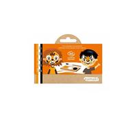 Namaki- Kit 3 Couleurs Tigre & Renard Maquillage de déguisement Bio & Vegan, 110045, Orange, Blanc, Noir