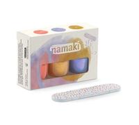 Namaki Vernis à ongles bio pour enfants Sunset – À base d'eau pelable – Lot 3×7,5 ml avec lime