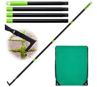 Namalu 60-160 cm Grattoir à Mauvaises Herbes avec Manche Désherbeur Manuel Couteau à Désherber avec Clé à Fourche pour Éliminer Mauvaises Herbes et Mousse entre Joints et Pavés