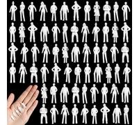 Namalu Personnages Miniatures Blanches Non Peintes, 100 Pcs, Échelle 1: 75 | Mini Figurines Miniatures, À Peindre, Pour Modélisme, Diorama, Scènes de Trains, Maquettes Architecturale