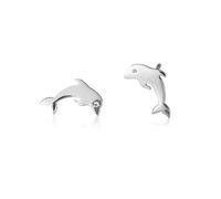 Namana Boucles d'Oreilles en Dauphins en Argent 925, Boucles d'Oreilles Dauphin pour Femme, Enfant et Jeune Fille en Motif de Dauphin, Bijoux en Argent pour Femme avec Ecrin Cadeau
