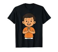 Namaskar Salutation Geste de Respect Namaste Hindou Yogic T-Shirt Graphique avec Valeur