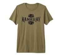 Namaslay Lotus Noir T-Shirt Haut de Gamme
