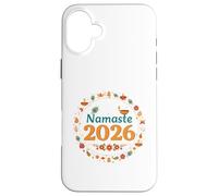 Namaste 2026 Design de célébration des expatriés Indiens Coque pour iPhone 16 Plus