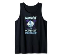 Namaste à Ocean City, Maryland Beach, Joli Yoga à la Plage Débardeur