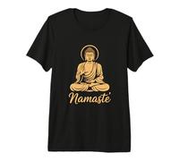 Namaste Bouddha Bénédiction spirituelle Méditation Mindfulness Art T-Shirt Haut de Gamme