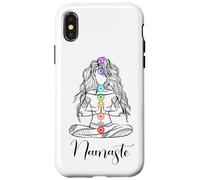 Namaste Chakra Méditation Yogi Mudra Lotus Cadeau Yoga Coque pour iPhone X/XS