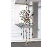 Namaste Herz und Glas Bead Windspiel, Fair Trade