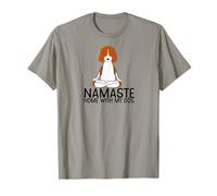 Namaste Home avec Mon Chien Beagle Lotus Pose Yogi Meme Funny T-Shirt
