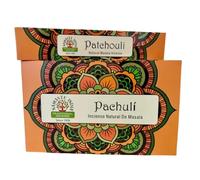 Namaste - India - Agarbatti - Lot de 12 bâtonnets d'encens - 240 bâtonnets au total - Parfum relaxation aromatique, méditation et yoga - Fabriqué à la main en Inde