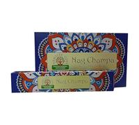 Namaste India Bâtons d'encens Agarbatti Pack de 12-240 Bâtons au Total - Relaxation Aromatique, Parfum pour Méditation et Yoga, Fait à la Main en Inde (Nag Champa)