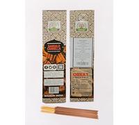 Namaste India Hexa Lot de 6 paquets de 20 bâtonnets d'encens en bois de santal + cannelle - Qualité supérieure pour la maison, le bureau, le yoga, la méditation, la relaxation et la guérison