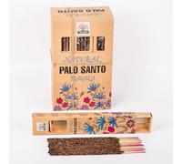 Namaste India Natural 30 g Bâtonnets d'Encens Masala Agarbatti Pack - 12 Paquets Total 100-120 Bâtonnets d'Encens Traditionnels pour Aromathérapie Relaxante (Naturel Palo Santo)