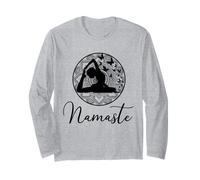 Namaste Mandala Yoga Asana Papillon Yogi Spiritualité Cadeau Manche Longue