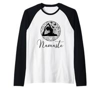 Namaste Mandala Yoga Asana Papillon Yogi Spiritualité Cadeau Manche Raglan