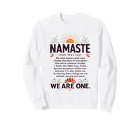 Namaste My Soul Honors Your Soul Yoga Meditation Sweatshirt