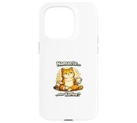 Namaste ou Café Chat Amusant Yoga Humour Coque pour iPhone 15 Pro