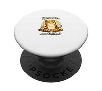 Namaste ou Café Chat Amusant Yoga Humour PopSockets PopGrip Adhésif