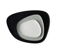 Namasté - Set de 3 assiettes plates plate 1: 20x1x19cm/plate 2: 27x1,4x26cm