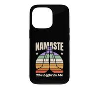 Namaste The Light in Me Yoga méditation rétro Coque pour iPhone 13 Pro