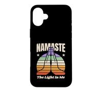 Namaste The Light in Me Yoga méditation rétro Coque pour iPhone 16 Plus