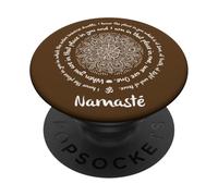 Namaste WE are One Méditation Yoga Dictons PopSockets PopGrip Adhésif